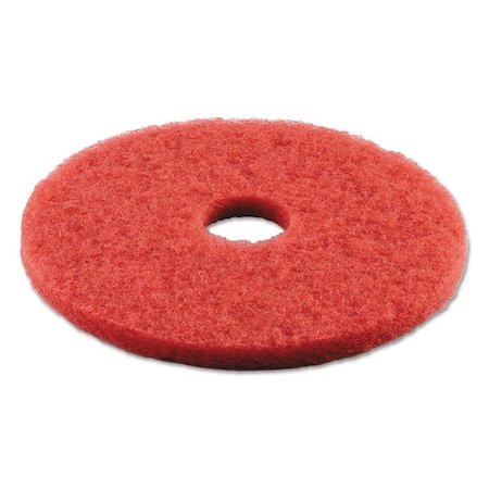 Overtime 16 in. dia Standard Buffing Floor Pads - Red, 5PK OV3747331